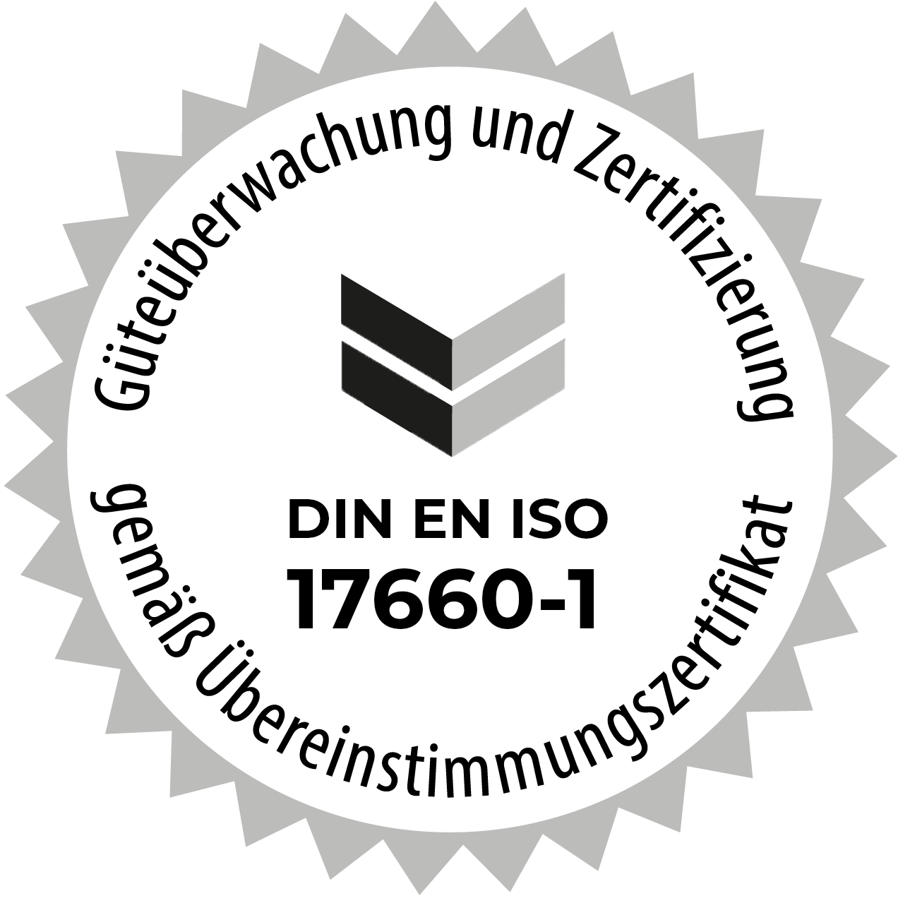 Zertifizierung nach DIN EN ISO 17660-1